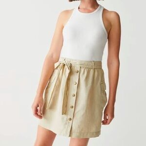 Michael Stars Martina Linen Mini Skirt Size Large